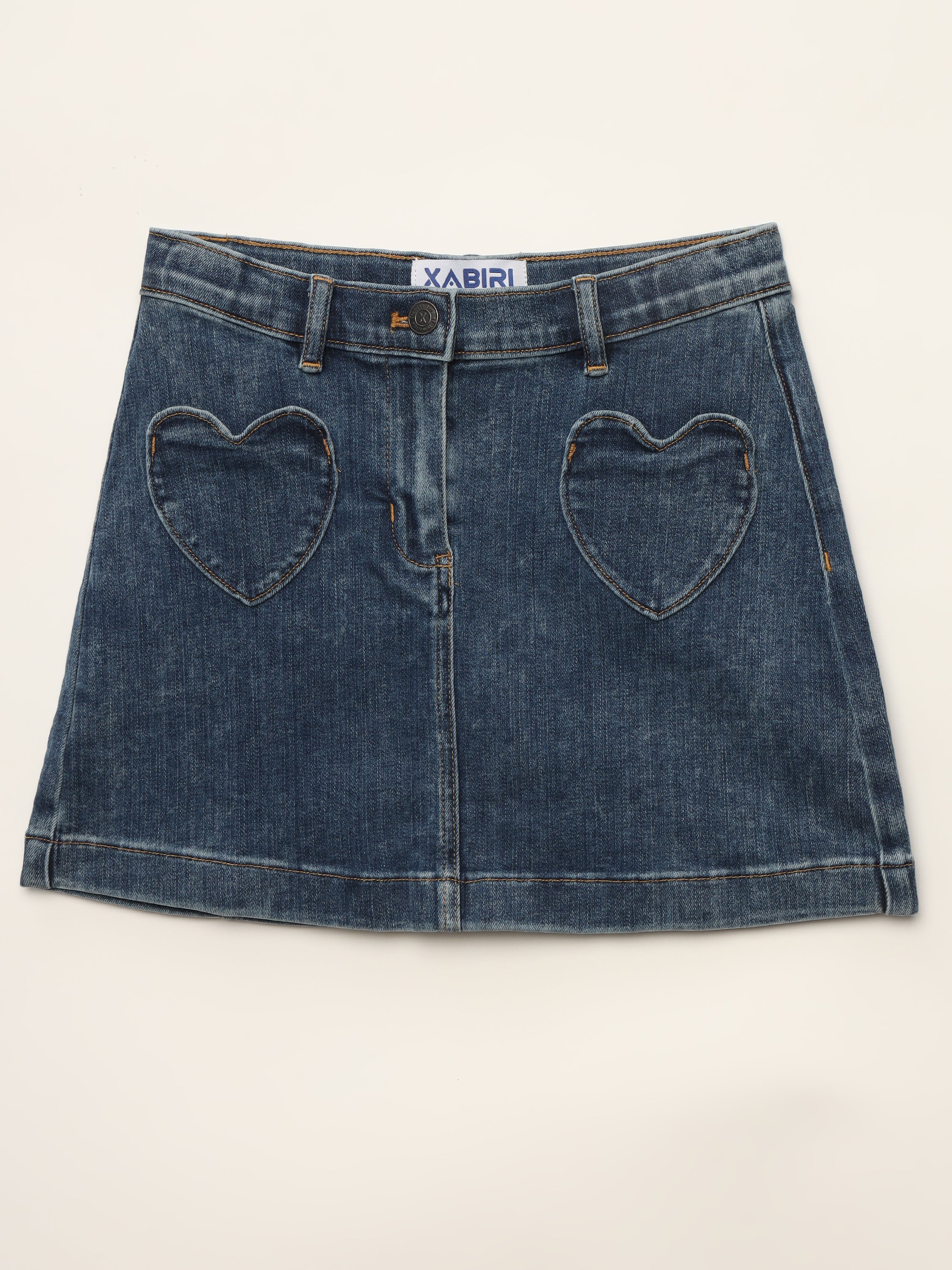 GIRLS STRETCH DENIM SKIRT