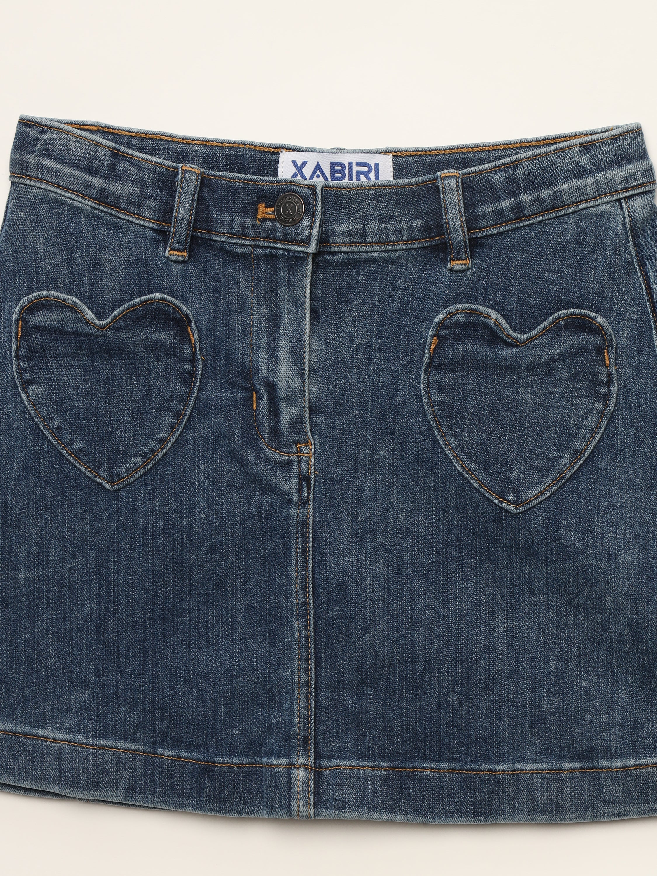 GIRLS STRETCH DENIM SKIRT